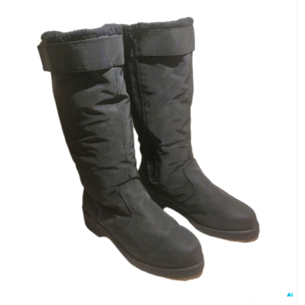 High Sierra Women's size 7 Winter Boots Waterproof Black Mid Calf